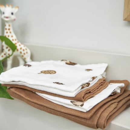 Meyco Hydrofiele Doek Forest Animals Tofee 9 - Pack - Meyco - Babywinkel - 4054703199086