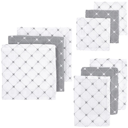 Meyco Hydrofiele DoekxMrs. Keizer Set 9St Louis Grijs - Meyco - Babywinkel - 4054703450606
