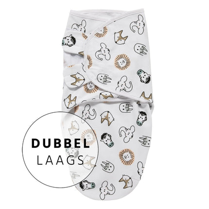 Meyco Inbakerdoek Dubbellaags Animal 0 - 3 mnd - Meyco - Babywinkel - 4054703303193