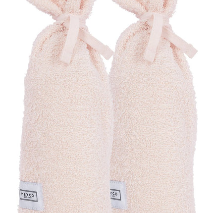Meyco Kruikenzak 2St Basic Badstof Soft Pink - Meyco - Babywinkel - 4054703612813