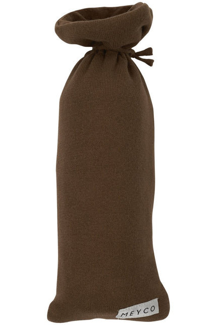 Meyco Kruikenzak Knit Basic Chocolate - Meyco - Babywinkel - 4054703783063