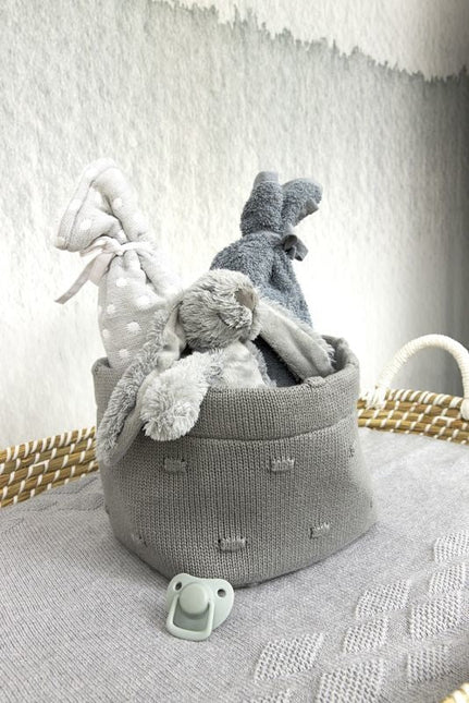Meyco Kruikenzak Little Dots Grijs - Meyco - Babywinkel - 4054703218053