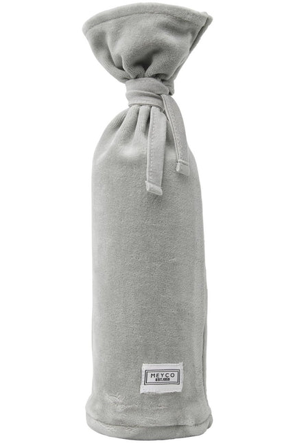 Meyco Kruikenzak Velvet Light Grey - Meyco - Babywinkel - 4054703518054