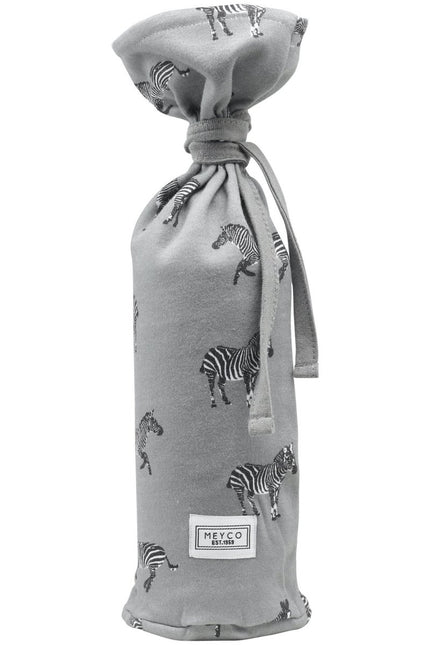 Meyco Kruikenzak Zebra Animal Grijs - Meyco - Babywinkel - 4054703518443