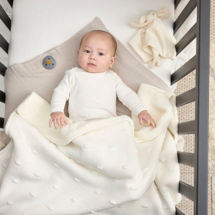 Meyco Ledikantdeken Knots Teddy Offwhite 100X150cm - Meyco - Babywinkel - 4054703961928