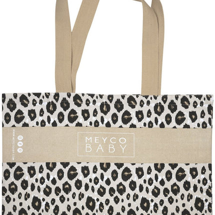 Meyco Luiertas Leopard Sand Melange - Meyco - Babywinkel - 4054703419801