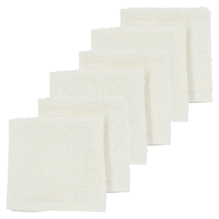 Meyco Monddoekje 6St Basic Badstof Offwhite - Meyco - Babywinkel - 4054703616316