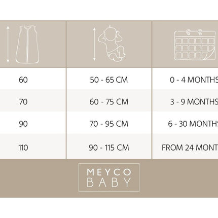 Meyco Slaapzak Baby Dots Hydrofiel Sand - Meyco - Babywinkel - 4054703149319