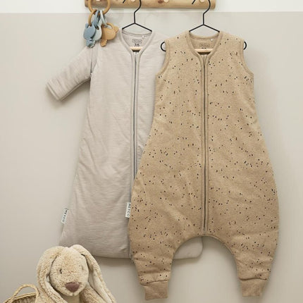 Meyco Slaapzak Baby Rib Mini Spot Winter Jumper Toffee Melange - Meyco - Babywinkel - 4054703226423