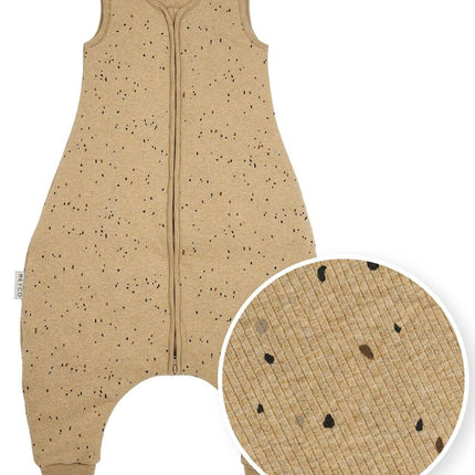 Meyco Slaapzak Baby Rib Mini Spot Winter Jumper Toffee Melange - Meyco - Babywinkel - 4054703226423