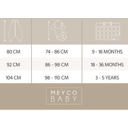 Meyco Slaapzak Baby Rib Mini Spot Winter Jumper Toffee Melange - Meyco - Babywinkel - 4054703226423