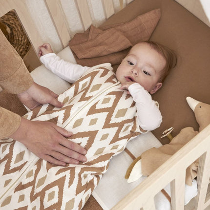 Meyco Slaapzak Baby Winter Afritsb. Ikat Sand - Meyco - Babywinkel - 4054703513639