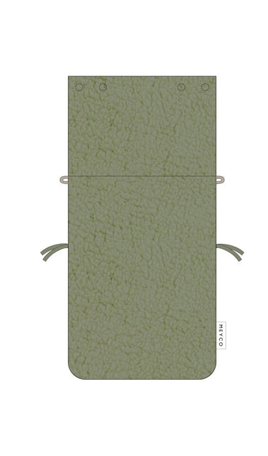 Meyco Voetenzak Teddy Olive Green 40X82cm - Meyco - Babywinkel - 4054703230611