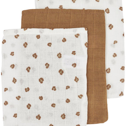 Meyco Washandje 3St Mini Panther Toffee - Meyco - Babywinkel - 4054703458558