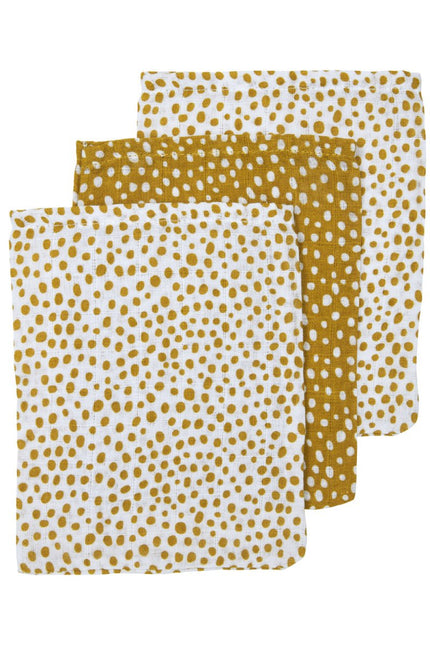 Meyco Washandje Hydrofiele Snake - Cheetah Honey Gold 3st - Meyco - Babywinkel - 4054703458374