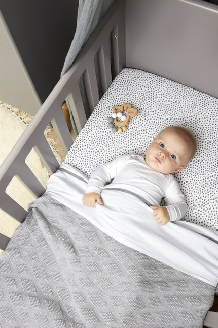 Meyco Wiegdeken Diamond Grijs Melange - Meyco - Babywinkel - 4054703333305