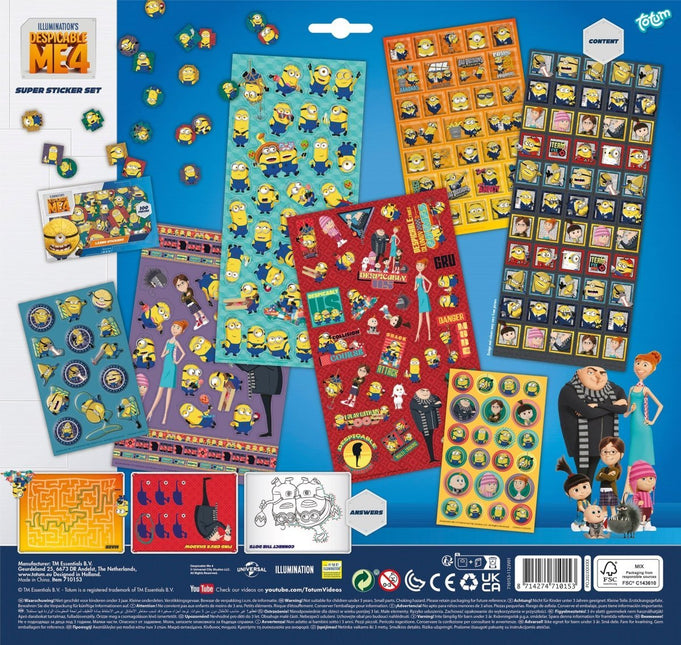 Minions Stickers 7st - Babywinkel - 8714274710153