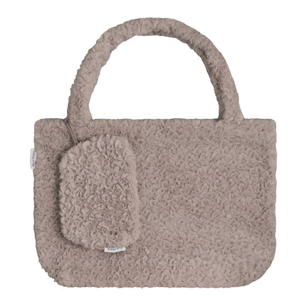 Mom bag Snow taupe - met etui - Babywinkel - 8721052103762