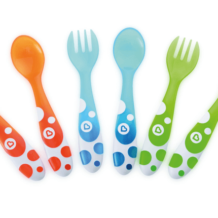 Munchkin Baby Bestekset Lepel & Vork 6St - Munchkin - Babywinkel - 5019090114547