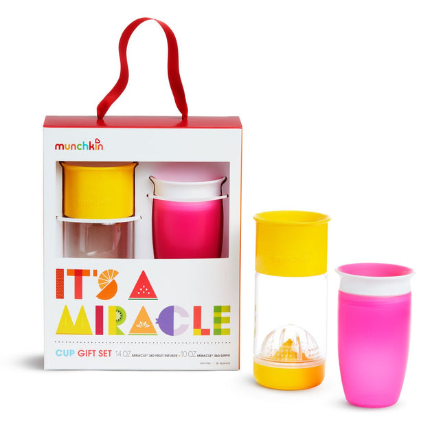 Munchkin Drinkbeker It'S A Miracle Purple en Pink - Munchkin - Babywinkel - 5019090518802