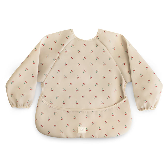 <tc>MUSHIE</tc> - LONG SLEEVE BIB - Wiśnie