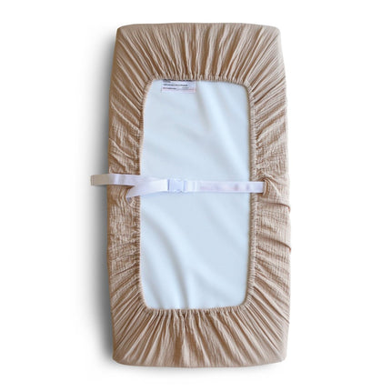 Mushie Aankleedkussenhoes Pale Taupe - Mushie - Babywinkel - 810052465678