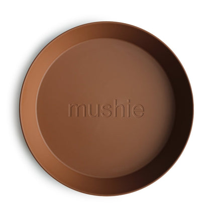 Mushie Baby Bordje Rond Caramel 2st - Mushie - Babywinkel - 810052461557