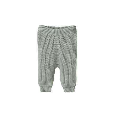 Mushie Baby Broekje Chunky Knit Light Mint - Mushie - Babywinkel - 810052468839
