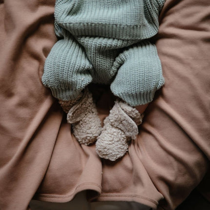 Mushie Baby Broekje Chunky Knit Light Mint - Mushie - Babywinkel - 810052468839
