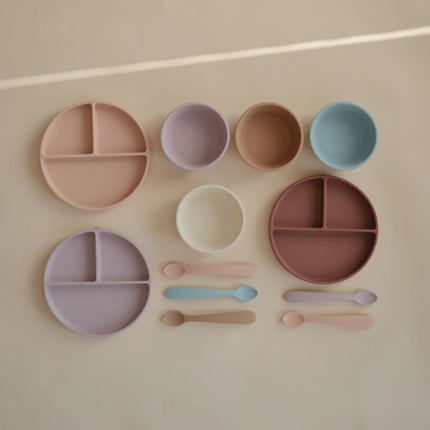Mushie Baby Kom Siliconen Blush - Mushie - Babywinkel - 810052460437