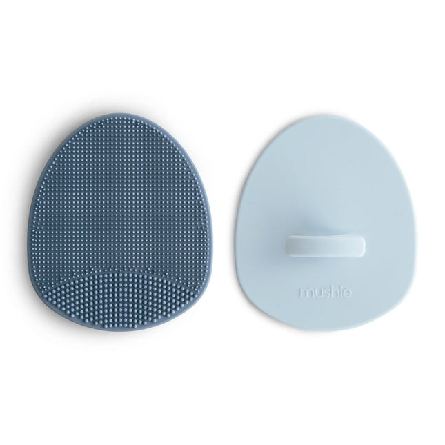 Mushie Babyborstel Anti - Berg Tradewind Periwinkle 2St - Mushie - Babywinkel - 840355800852
