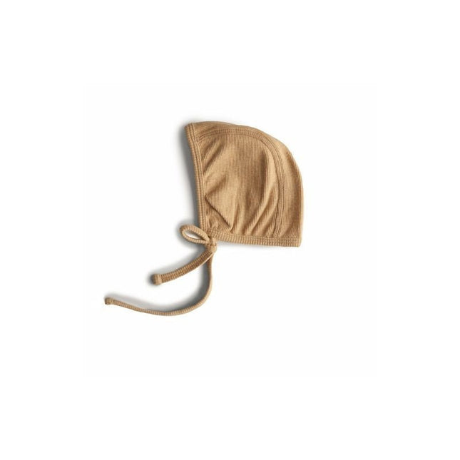 Mushie Babymutsje Bonnet Mustard Melange - Mushie - Babywinkel - 810052465258