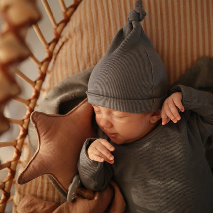 Mushie Babymutsje Gray Melange - Mushie - Babywinkel - 810052465166