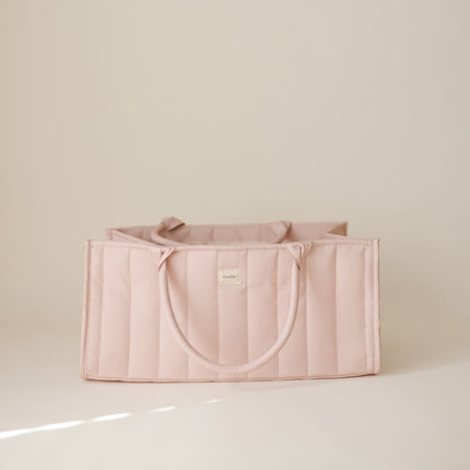 Mushie Draagbare Luier Organizer Blush koop je bij Babywinkel