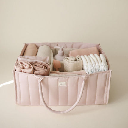 Mushie Draagbare Luier Organizer Blush koop je bij Babywinkel