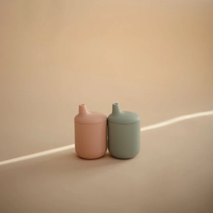 Mushie Drinkbeker Met Tuit Cambridge Blue - Mushie - Babywinkel - 810052464541