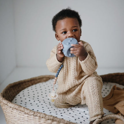 Mushie Educatief Speelgoed Dobbelstenen Tradewinds/Stone 2st - Babywinkel - 810052467368