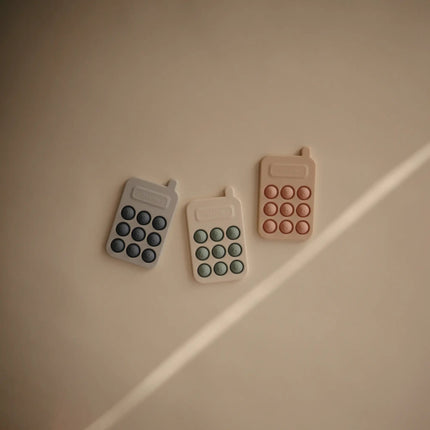 Mushie Educatief Speelgoed Druk Telefoon Blush - Mushie - Babywinkel - 810052465821