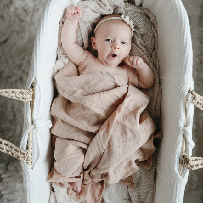 Mushie Hydrofiele Doek Pale Taupe XL - Mushie - Babywinkel - 7426999779230
