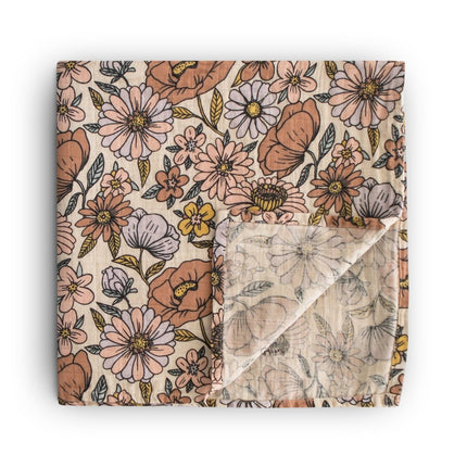 Mushie Inbakerdoek Retro Flowers - Mushie - Babywinkel - 810052469447