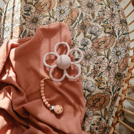 MUSHIE PACIFIER CLIP HERA - Powder Pink - Babywinkel - 840355802702
