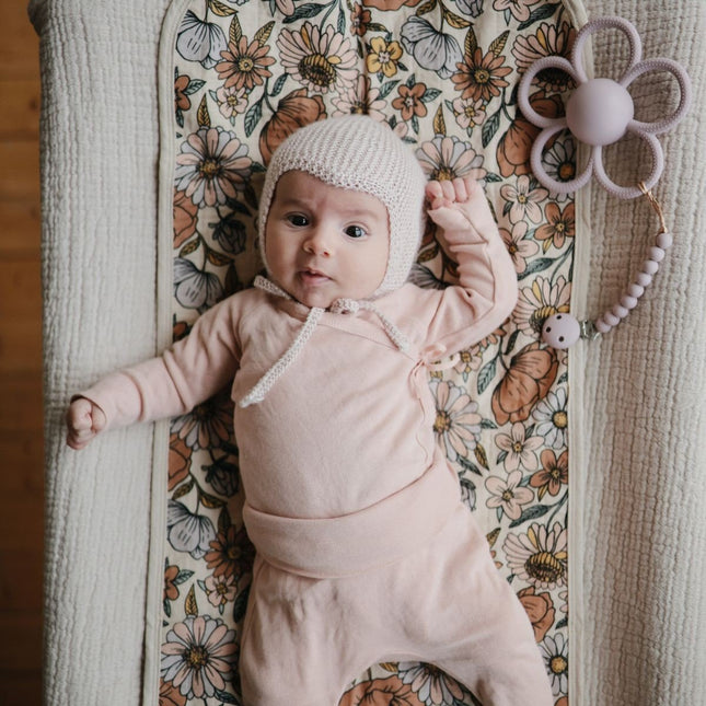Mushie Pacifier Clips Hera Soft Lilac - Babywinkel - 840355802689