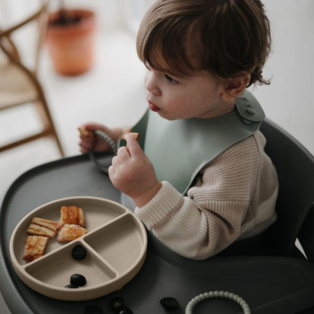 Mushie Babybord Shifting Sand Silicone koop je bij Babywinkel