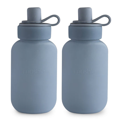 Mushie Silicone Puree Pouch 2 - Pack Tradewinds - Babywinkel - 840355802214