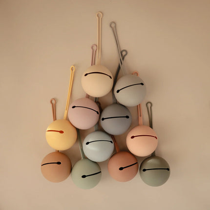 Mushie Speenhouder Silicone Cloudy Mauve - Mushie - Babywinkel - 810052460154