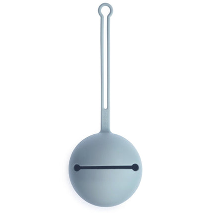 Mushie Speenhouder Silicone Powder Blue - Mushie - Babywinkel - 810052464411