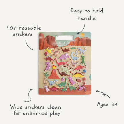 Mushie Stickerboek Dino - Mushie - Babywinkel - 840355800128