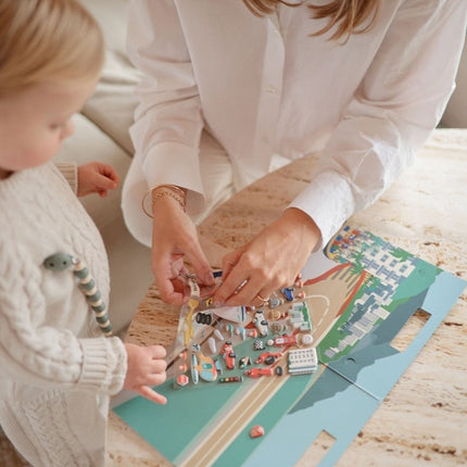 Mushie Stickerboek Race Cars - Mushie - Babywinkel - 840355800739