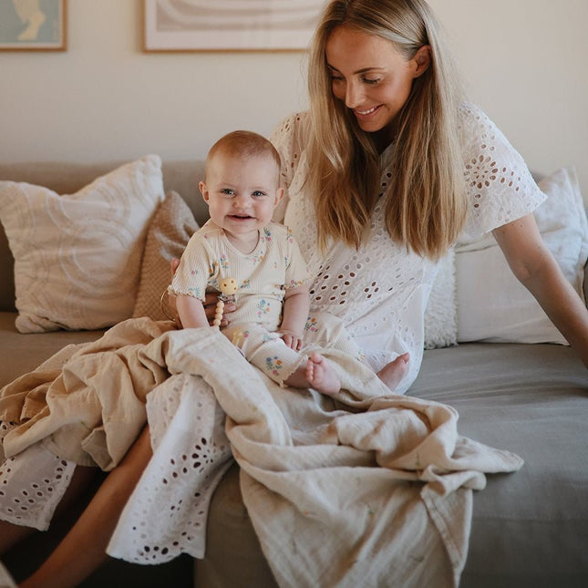 MUSHIE - SWADDLE - Kite - Mushie - Babywinkel - 840355802061