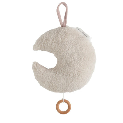Muziekdoosje maan Happiness oud roze - Babywinkel - 8721052102857